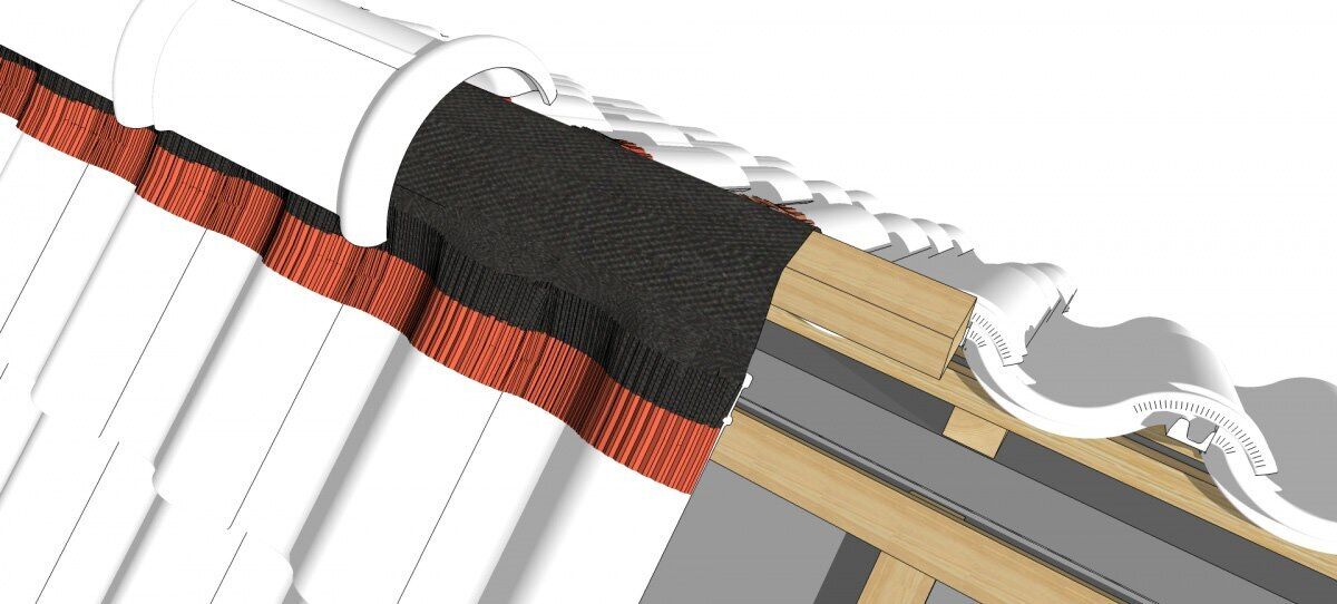 selbstklebendes Firstband Aluminium