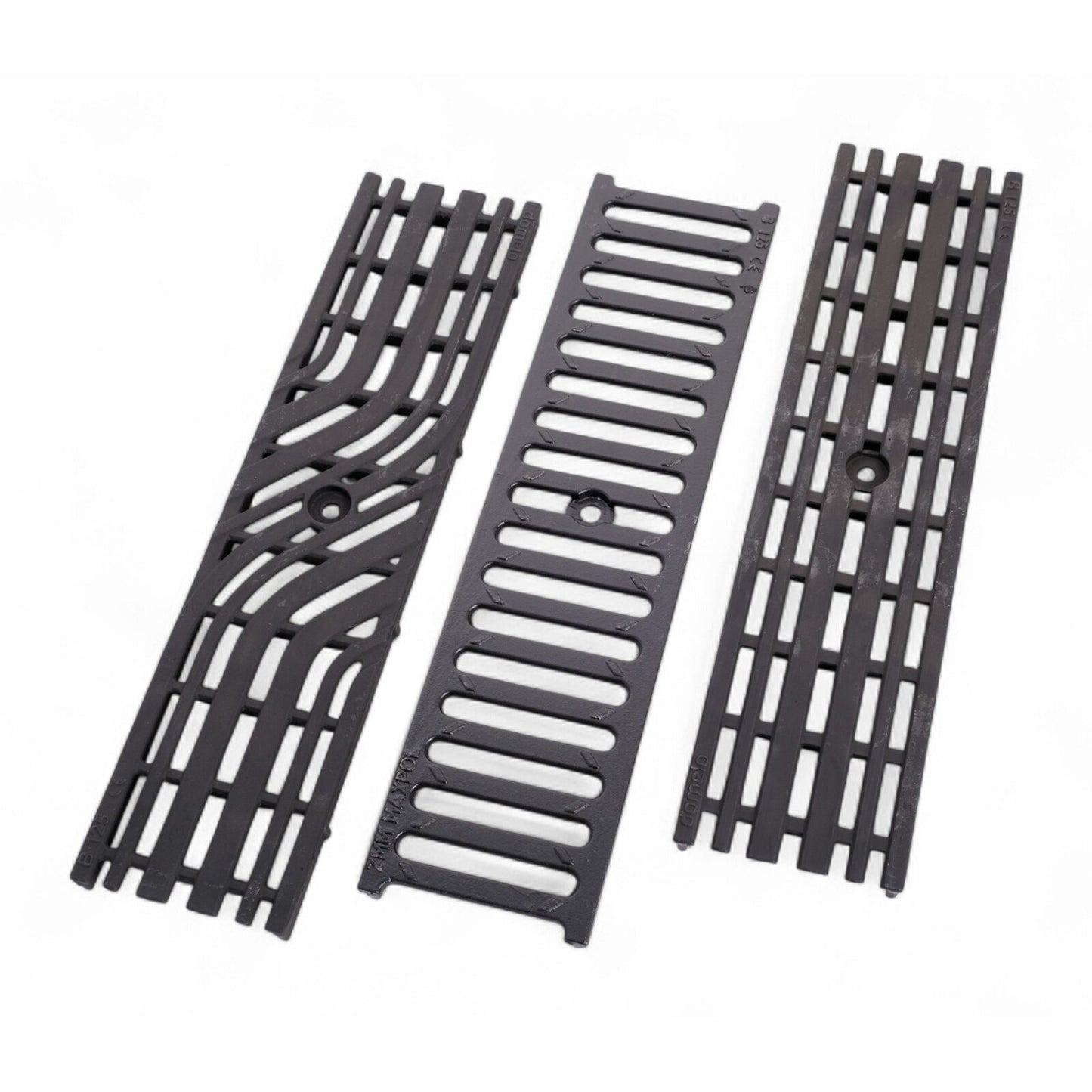 Schwarzer Gusseisen Abdeckrost 500 mm Klasse B‑125