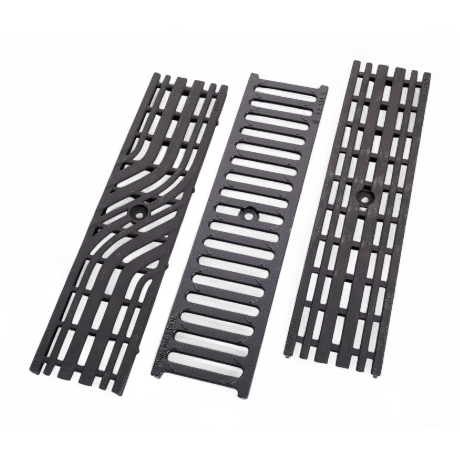 Schwarzer Gusseisen Abdeckrost 500 mm Klasse B‑125