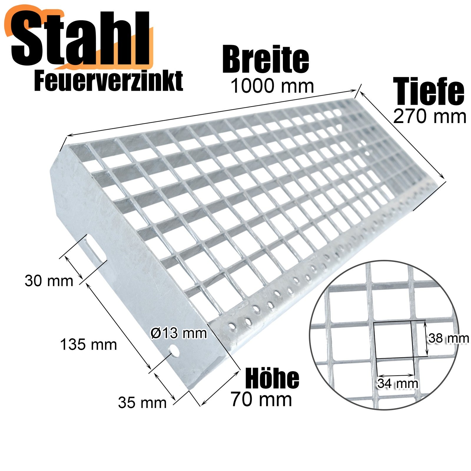 Variant Breite@1000x270mm;Schraubenset@Ohne Schraubenset