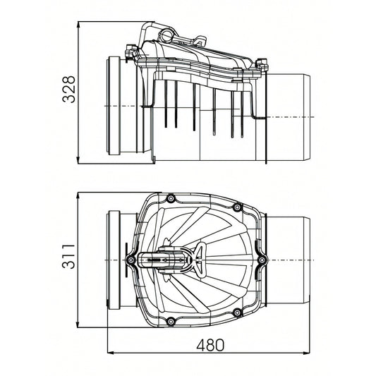 Variant Durchmesser@DN 200 (Ø 200 mm)
