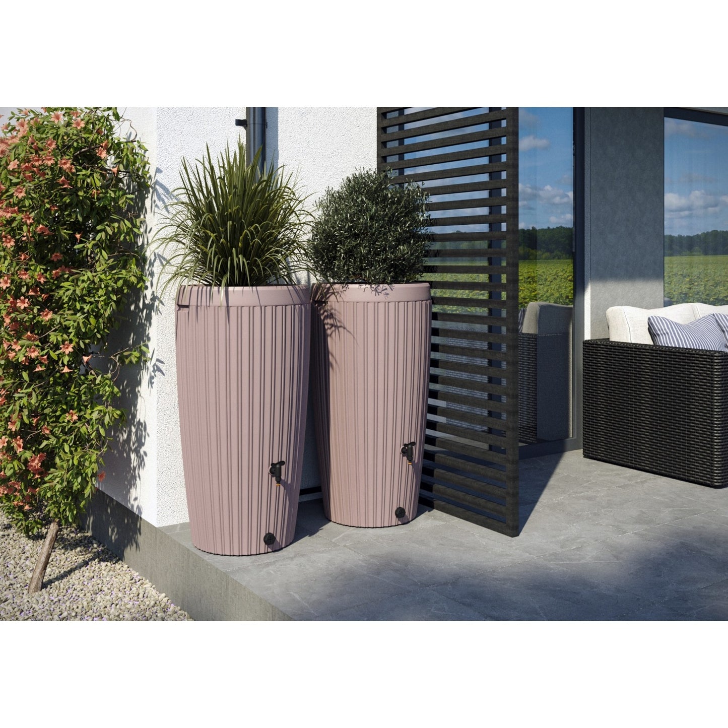 Regentonne UV-beständig mit Wasserhahn