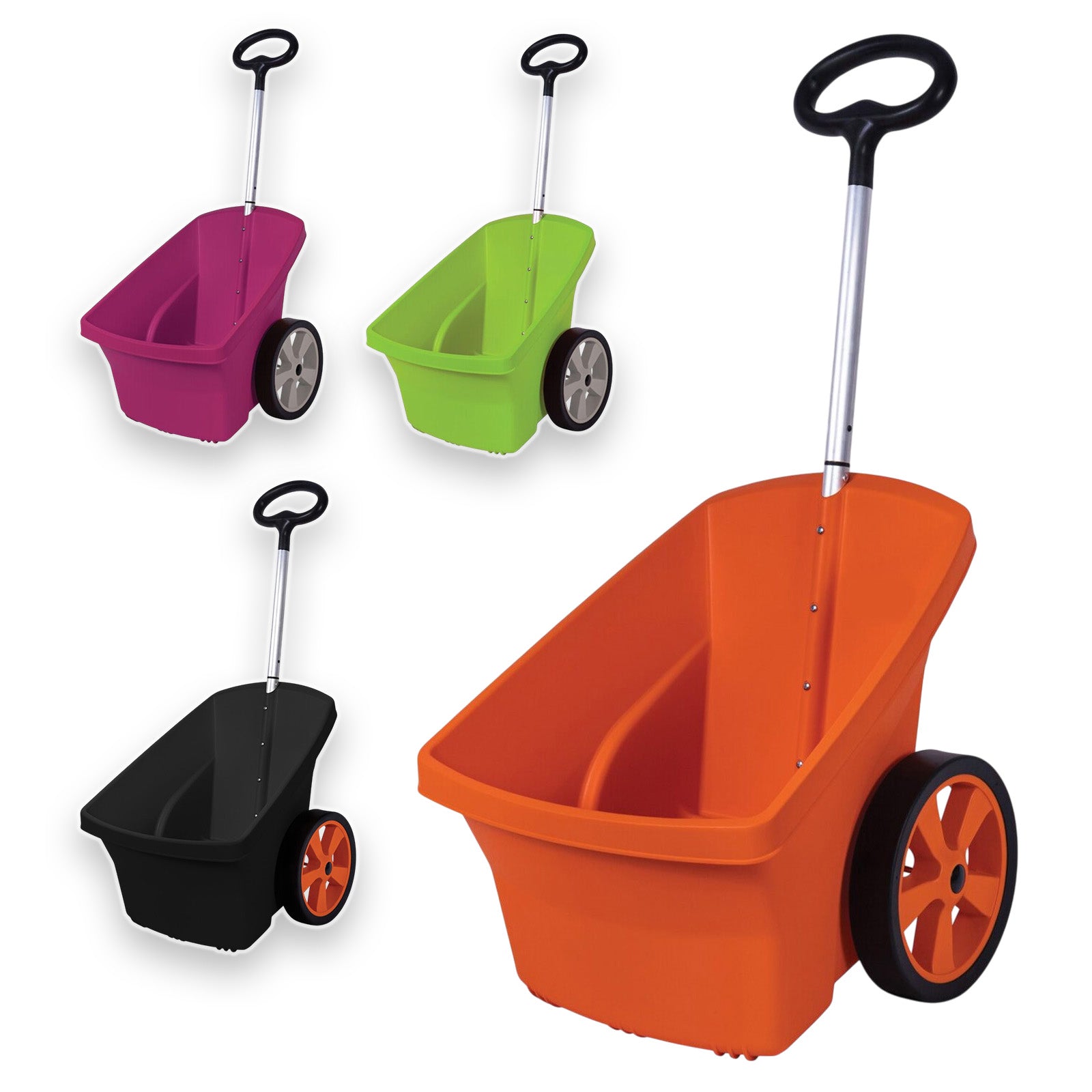 Schwarzer Gartenwagen 67 Liter