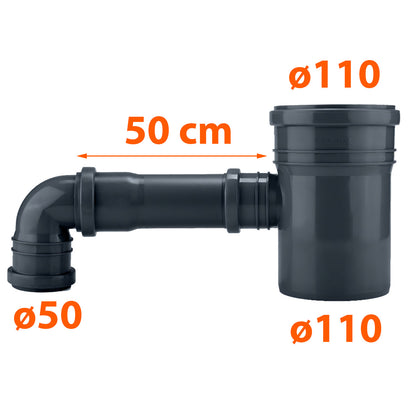 Regenwasserfänger mit Anschlussset für Regentonne