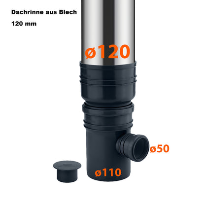 Dichter Regenwassersammler für Fallrohr | für Regenwassertank - 4 Farben